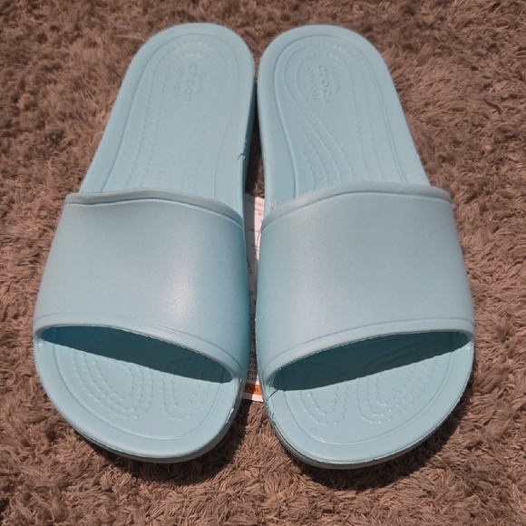 CROCS Sky Blue Sloane Slide - Picture 1 of 7